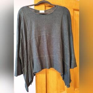 Wrap London linen jersey top